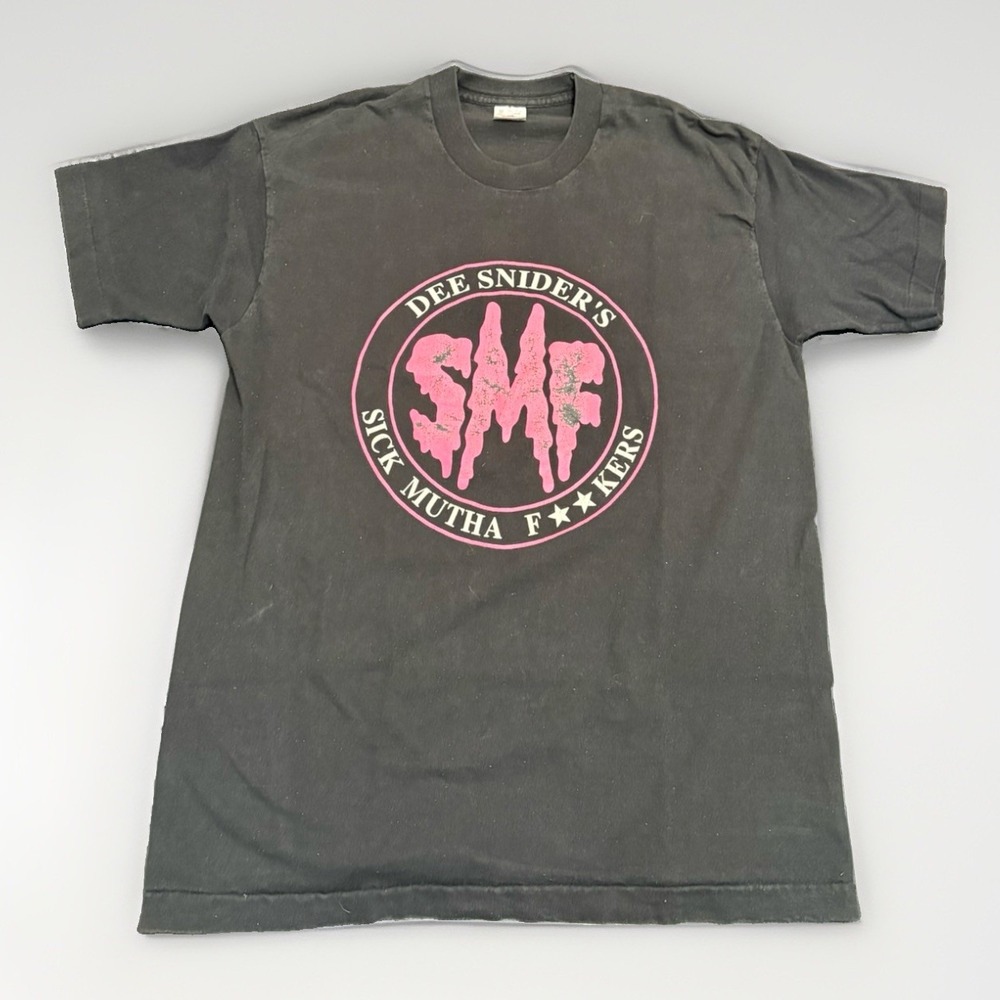 VTG Original Dee Snyder Of Twisted Sister T Shirt USA SMF Fan Club Single Stitch